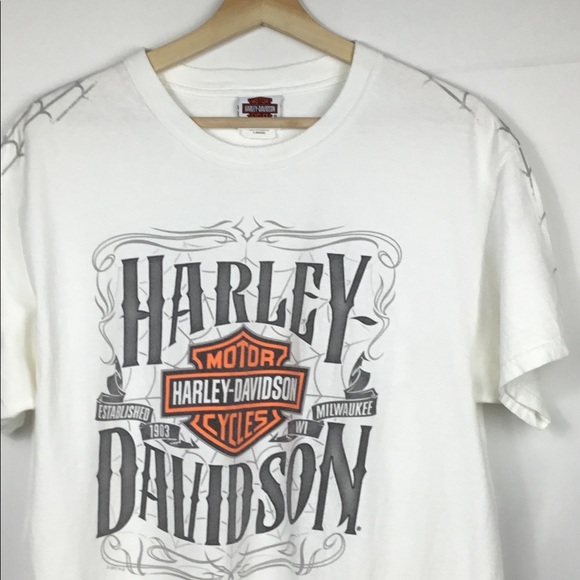 Golden Isles GA Harley Davidson Spider Web Short Sleeve T-shirt Men’s Large - Picture 4 of 10